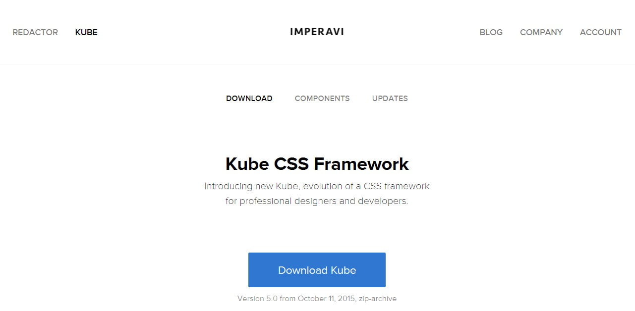 kube css framework