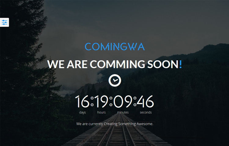 Comingwa – Free Bootstrap Coming Soon Template
