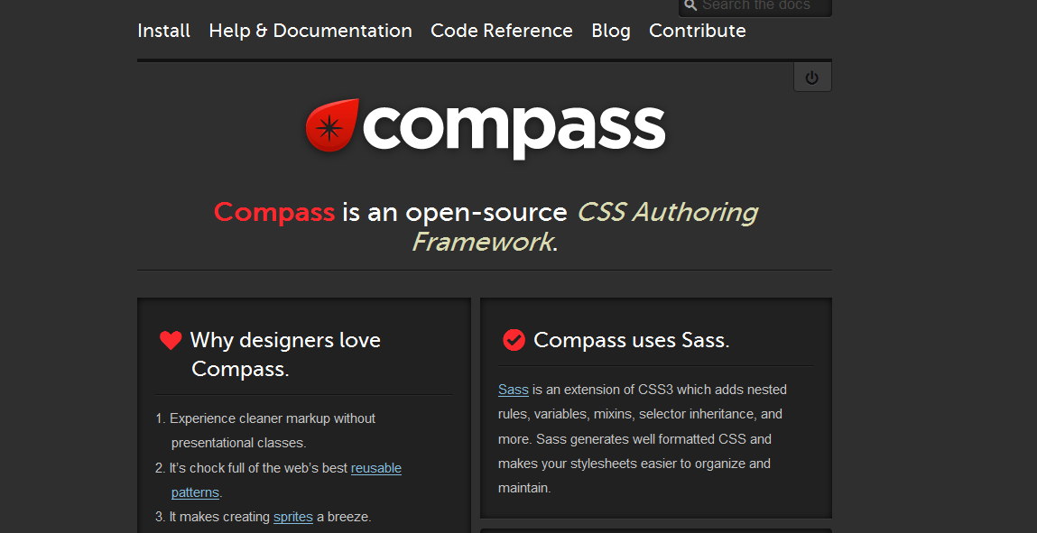 Compass- CSS Authoring Framework