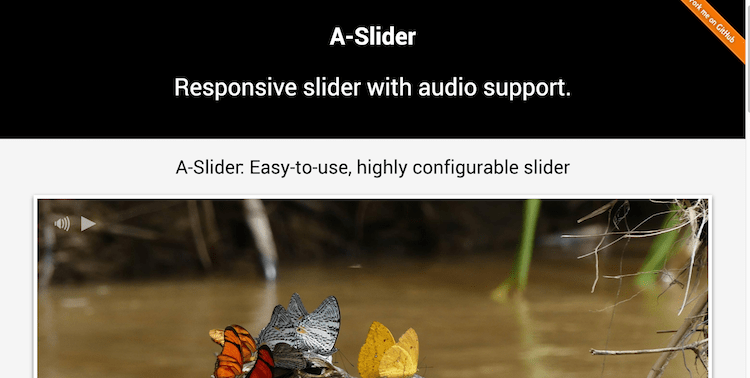 A-Slider With Audio Support