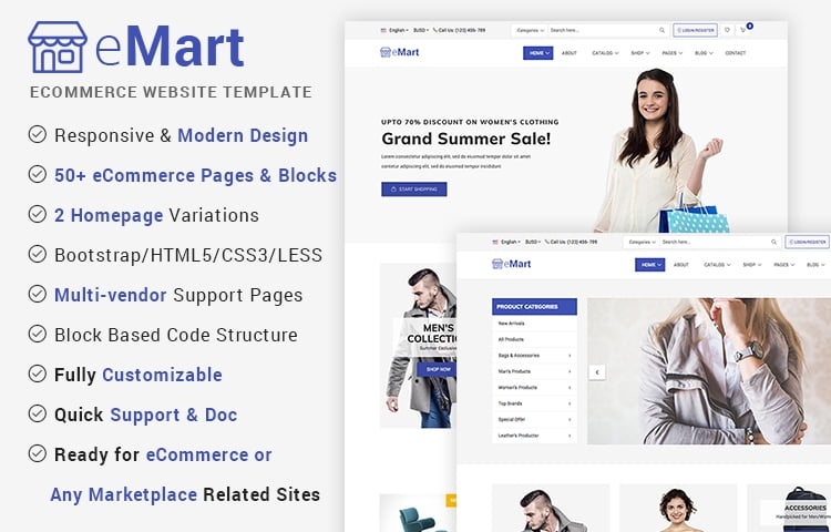 eMart - eCommerce Website Template