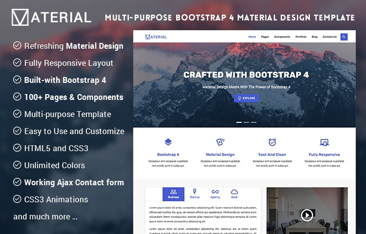 material design bootstrap 4
