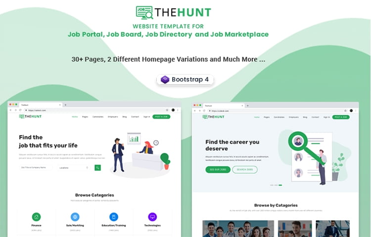 TheHunt  -  Job Portal Website Templates