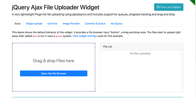jQuery Ajax File Uploader Lightweight plugin