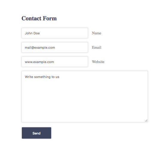 Free HTML Contact Form