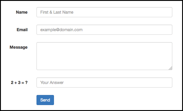 Free HTML Contact Forms