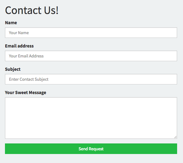 Free HTML PHP Contact Forms