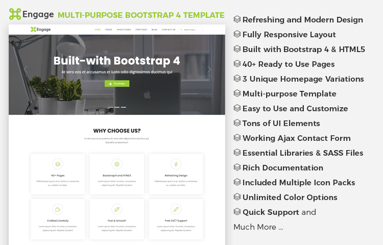 Engage -  Free Bootstrap Template