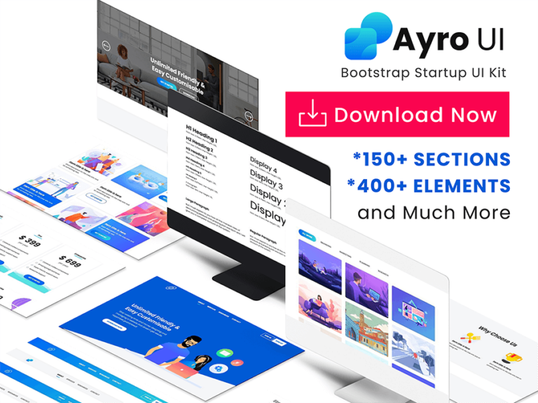 Top 15+ Free Bootstrap UI Kits for 2026 | GrayGrids