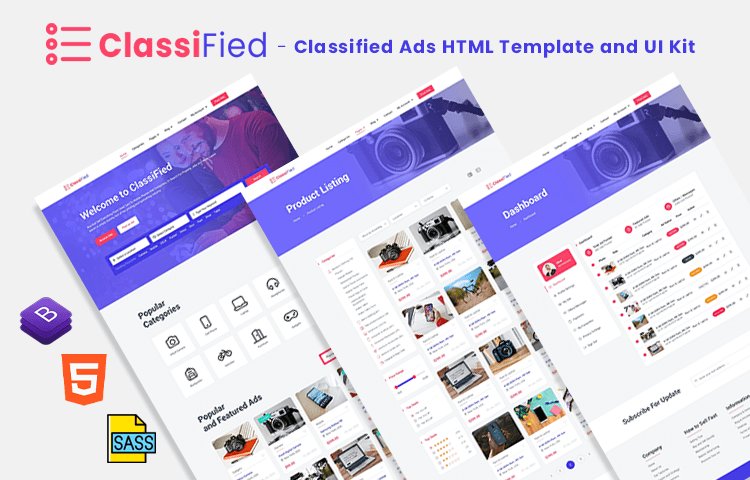 Classified - Ads Website Templates