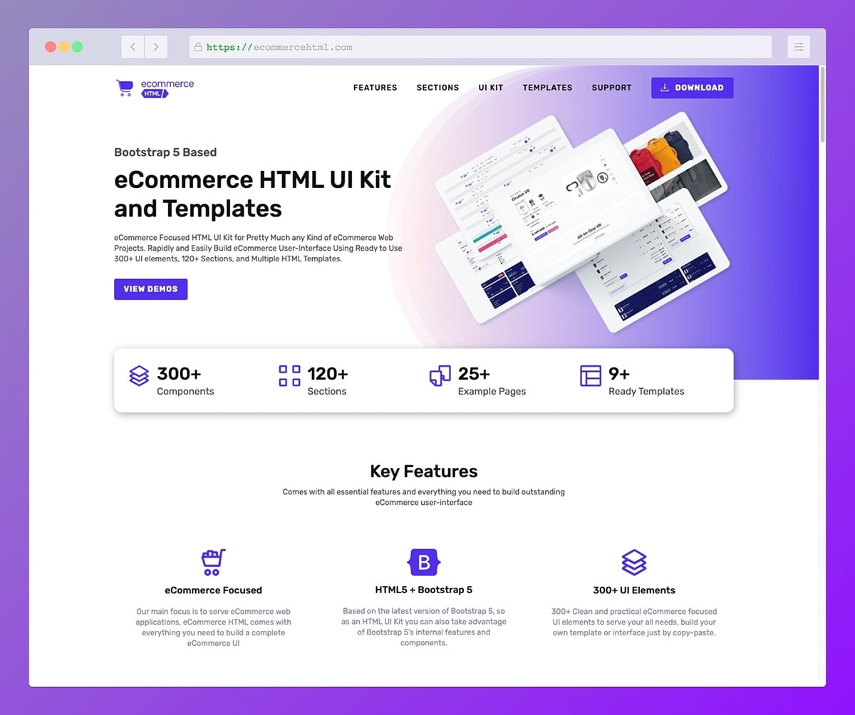 eCommerce HTML UI Kit
