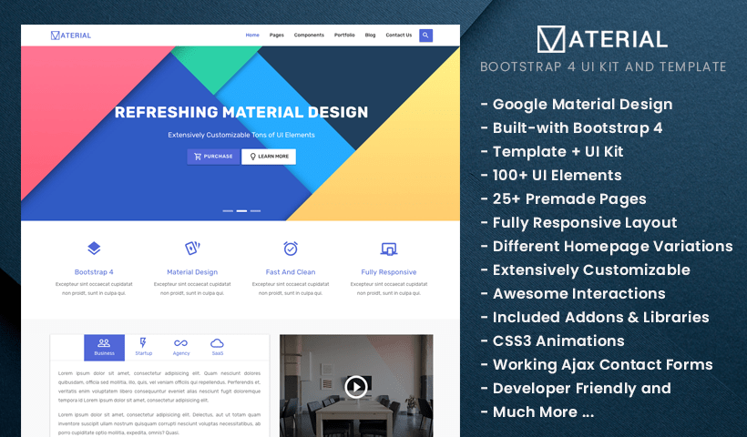 Material Design Bootstrap - Free UI Kit