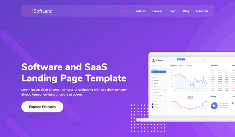 SoftLand - free bootstrap template