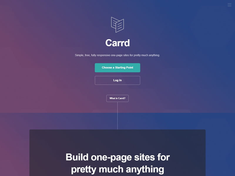 Carrd - Build Landing Page Without Code